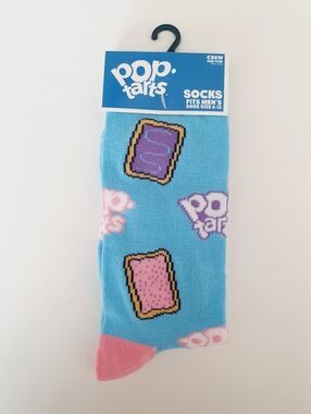 Pop Tarts Adult Crew Socks Fits Men's Shoe Size 6-12